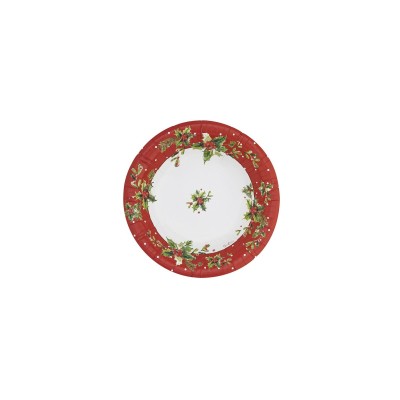 PLATOS HOLLY XMAS 27 CM 8 UND