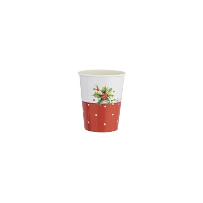VASOS HOLLY XMAS 8 UND