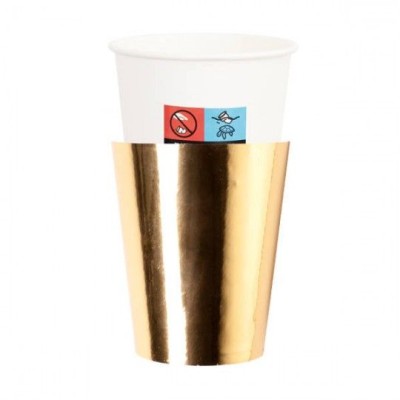 VASOS ORO 8 UND