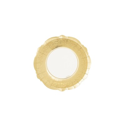 PLATOS ORO LUX 21 CM 8 UND