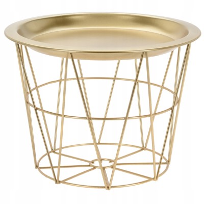 MESA ACC. CENTRO DE MESA METAL ORO 25 CM