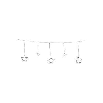 GUIRNLADA CON ESTRELLAS DE LUZ 120 CM