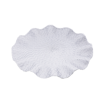 BAJOPLATO ONDULADO PLATA -TELA 38 CM