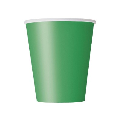 VASOS CARTON ESMERALDA 8 UND