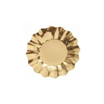 PLATOS ORO 21 CM 8 UND