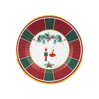 PLATOS CARTON 21 CM LA FAVOLA DE NAVIDAD 8 UND