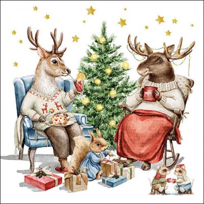 SERVILLETAS ESCENA NAVIDAD 20 UND