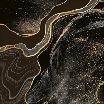 SERVILLETAS MARBLE NEGRA 20 UND