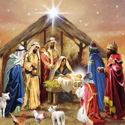 SERVILLETAS BELEN Y NACIMIENTO 20 UND
