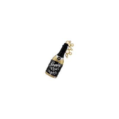 GLOBO BOTELLA CHAMPANGE CON BURBUJAS 92 CM