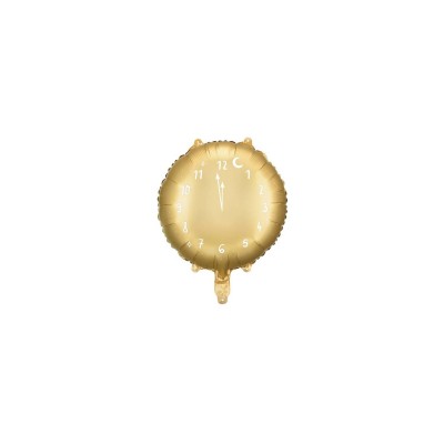 GLOBO RELOJ FOIL, 45 CM, DORADO