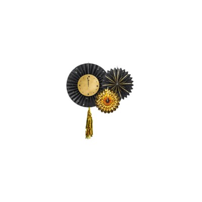 RELOJ CON ROSETAS DECORATIVAS 3 UND