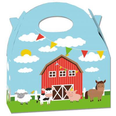 CAJITA CARTON ANIMALES GRANJA