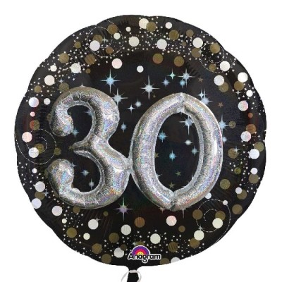 GLOBO DE CUMPLE 30 EN 3D 81 CM