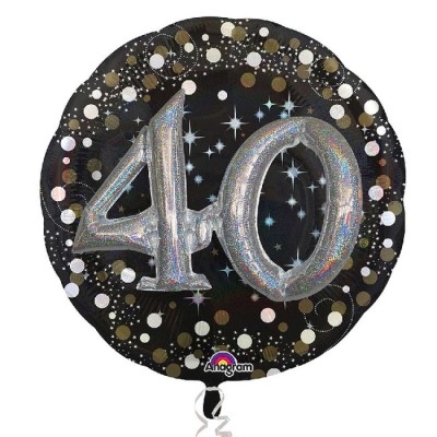 GLOBO DE CUMPLE 40 EN 3D 81 CM
