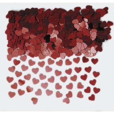 CONFETI CORAZONES ROJOS MINI FOIL 14GR