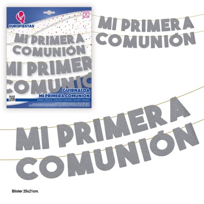 GUIRNALDA MI 1ERA COMUNION PLATA