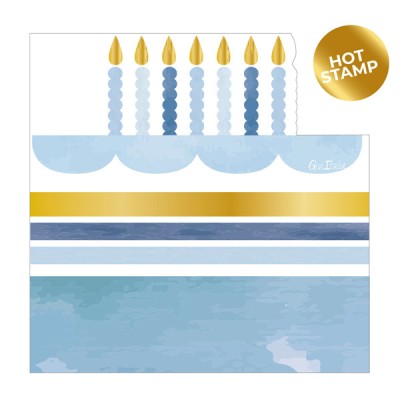 SERVILLETAS CAKE BLUE 33 CM 16 UND