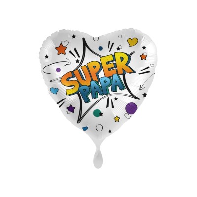 GLOBO FOIL CORAZON SUPER PAPA 18'
