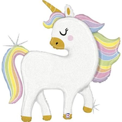 GLOBO UNICORNIO GLITTER 122 CM