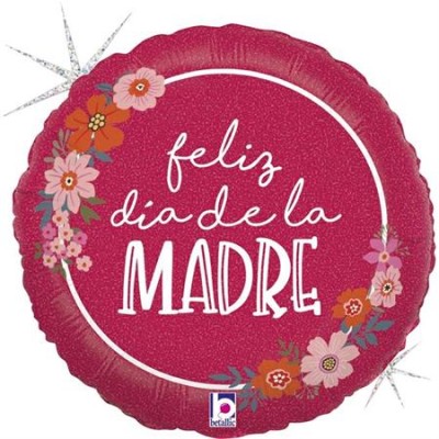 GLOBO MEJOR MAMA FLORAL 18'