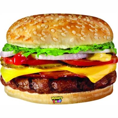 GLOBO HAMBURGUERSA CON QUESO 79 CM