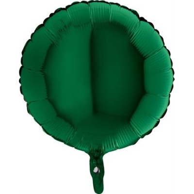GLOBO CIRCULO VERDE OSCURO 18'
