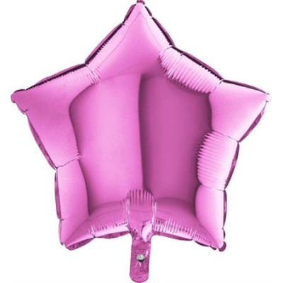GLOBO ESTRELLA FUCSIA 18'