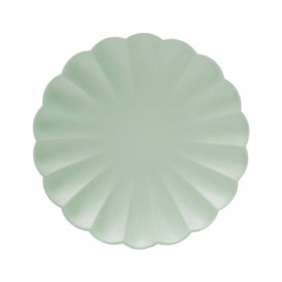 PLATOS PLATOS FORMA FLOR 23 CM 8 UND