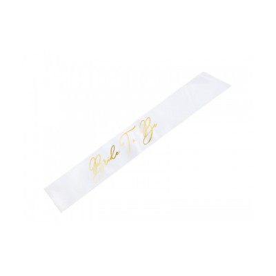 BANDA BLANCA ¨BRIDE TO BE¨ 75 CM