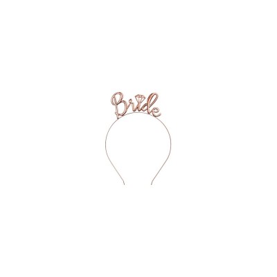 DIADEMA ¨BRIDE¨ ROSA ORO