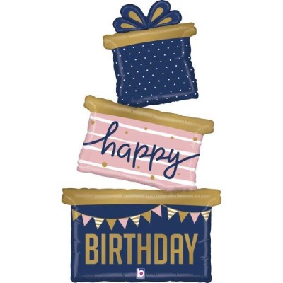 GLOBO FOIL REGALOS ¨HAPPY BIRTHDAY¨