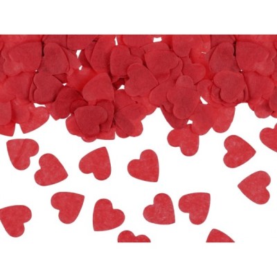 BOLSA CONFETTIS CORAZON ROJO PAPEL 15 GR
