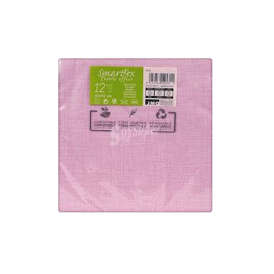SERVILLETAS SMARTTEX COMP. ROSA 40 CM 12 UND