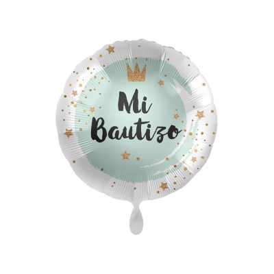 GLOBO FOIL MI BAUTIZO 18' AZUL