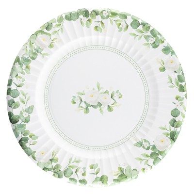 BAJOPLATOS VERDE ROMANTIC 33 CM 6 UND