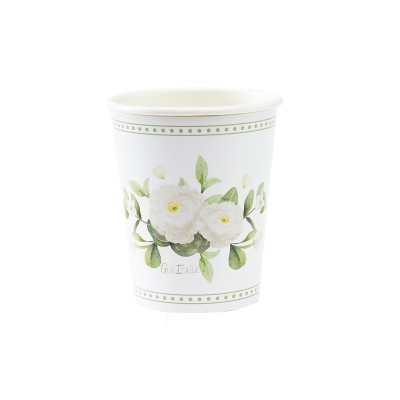 VASOS VERDE ROMANTIC 250 CC 8 UND