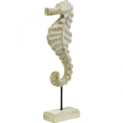 FIGURA MADERA CABALLITO DE MAR 30 CM