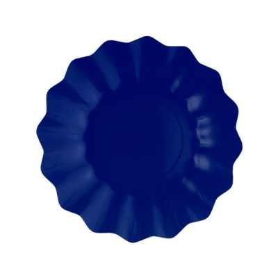 PLATOS CARTON AZUL MARINO 21 CM 8 UND