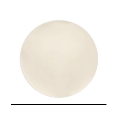 PLATOS REUTILIZABLES HONDO CREMA 20 CM 2 UND