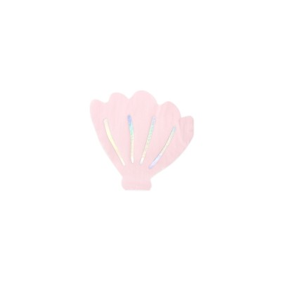 SERVILLETAS CONCHA SIRENA 13 CM 20 UND