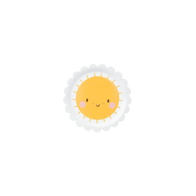 PLATOS CARITA SOL 18 CM 6 UND