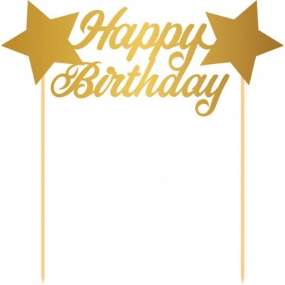 TOPPER HAPPY BIRTHDAY ESTRELLAS ORO