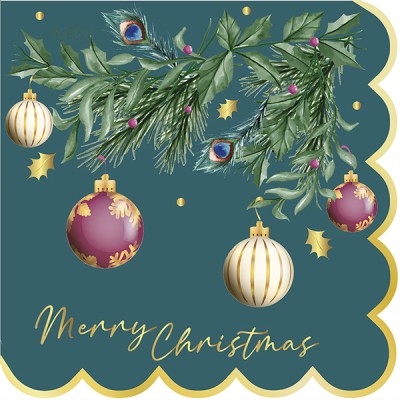 SERVILLETAS NAVIDAD DANDY OTTAN 33 CM 16 UND
