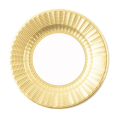 PLATOS CARTON ORO ELEGANTE 27 CM 8 UND