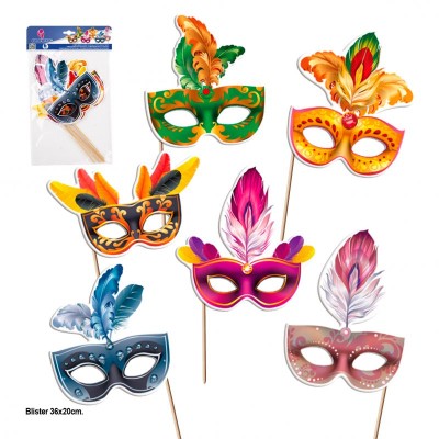 ACC. PHOTOCALL MASCARAS CARNAVAL 6 UND