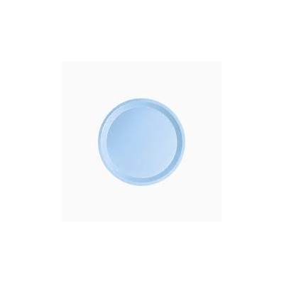 PLATO LLANO AZUL PASTEL 17 CM 12 UND