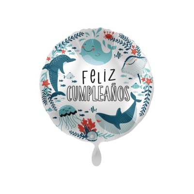 GLOBO FELIZ CUMPLEAÑOS OCEANO 18'