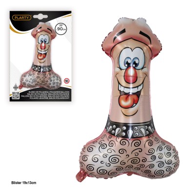 PARTY-GLOBO FOIL PENE DIVERTIDO 90CM