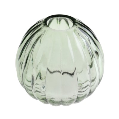 JARRON REDONDO CRISTAL EUCALIPTO 8.5 CM